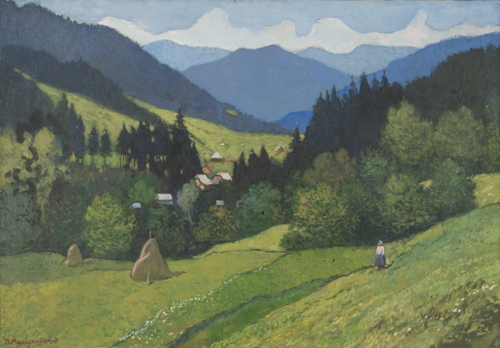 View of the Village of Korostiv by Vitold Manastyrskyi