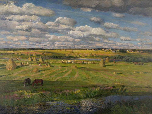 Haymaking Time by Viktor Korolchuk