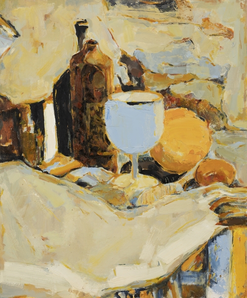 Still Life with a White Glass