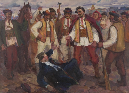 Dovbush's Retribution Against Lord Zolotnytskyi by Ihor Bortnyk