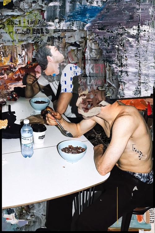 Breakfast Among Broken Faces