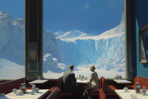 The glacier by Louis-Paul Caron