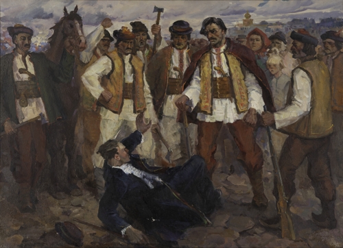 Dovbush's Retribution Against Lord Zolotnytskyi by Ihor Bortnyk