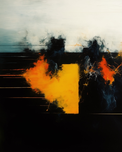 Yellow Fragment II by Bit Errror