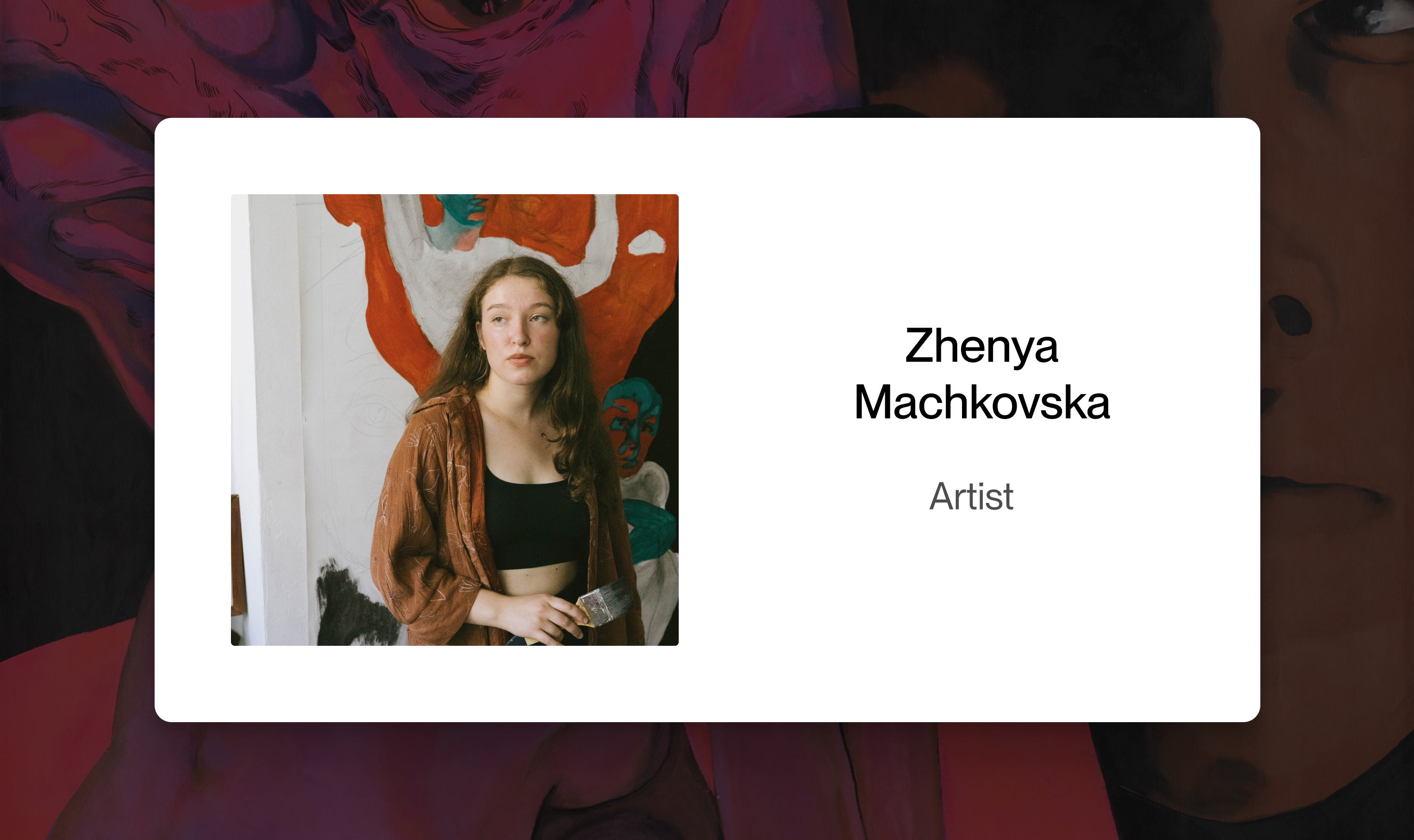 Zhenya Machkovska Joins Ukrainian Fund of Digitized Art