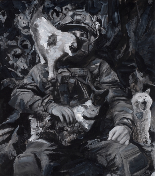 The Military CatMan by Yelyzaveta Borsuk-Hall