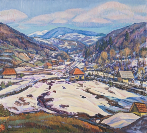 March in Chornoholovye Village by Ernest Kontratovych