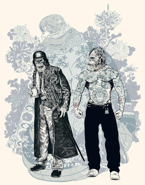 1% Monkeys by Chodon O'Leary