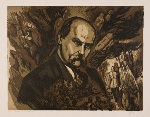 Portrait of Taras Shevchenko by Yurii Kutilov