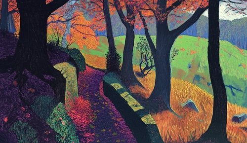Road up to Macclesfield forest at Dawn by Chodon O'Leary