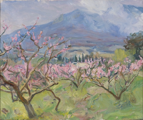Peach Blossoms in Crimea by Heorhii Melikhov