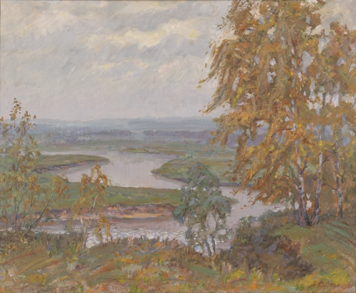 The Snov River, Sedniv by Oleksandr Snopok