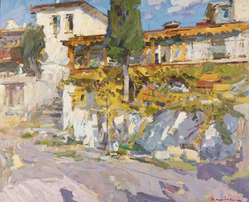 A Crimean Courtyard by Fedir Zakharov