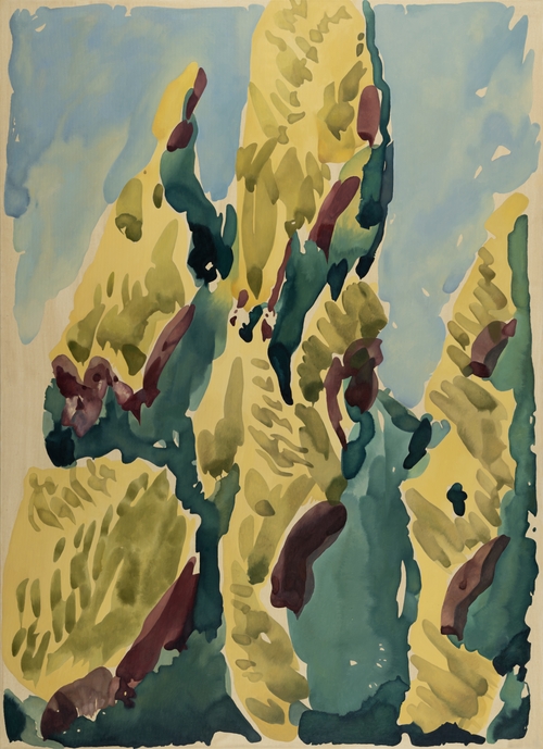 Cypress Trees №4. "Last Crimean Album" Series