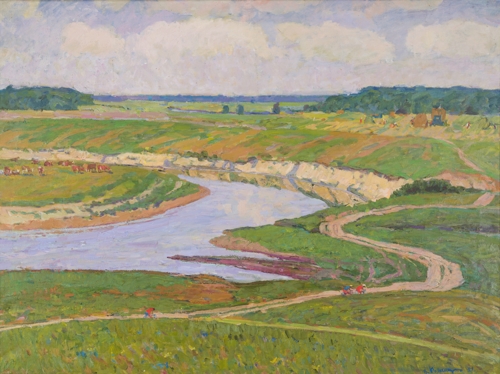 Banks of a Quiet River by Volodymyr Kolesnyk